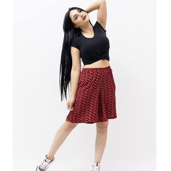 NWT Mudena relaxed high waist shorts size Large - Picture 1 of 4